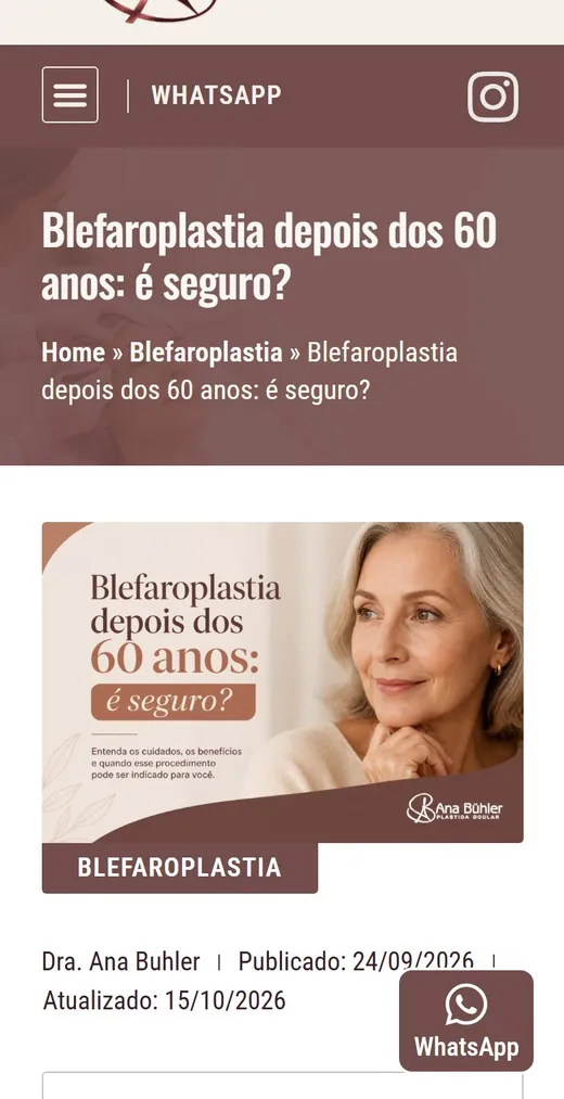 O mesmo artigo no celular